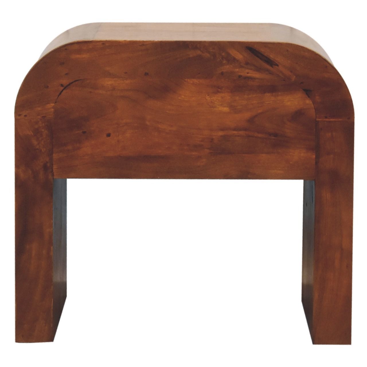 Mini Darcy - Nightstand With Curved Edges - The Sleep Loft - Online Mattress Showroom NYC