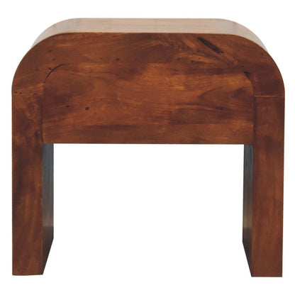 Mini Darcy - Nightstand With Curved Edges - The Sleep Loft - Online Mattress Showroom NYC