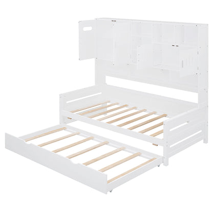 Daybed With All-In-One Cabinet And Shelf - The Sleep Loft - Online Mattress Showroom NYC