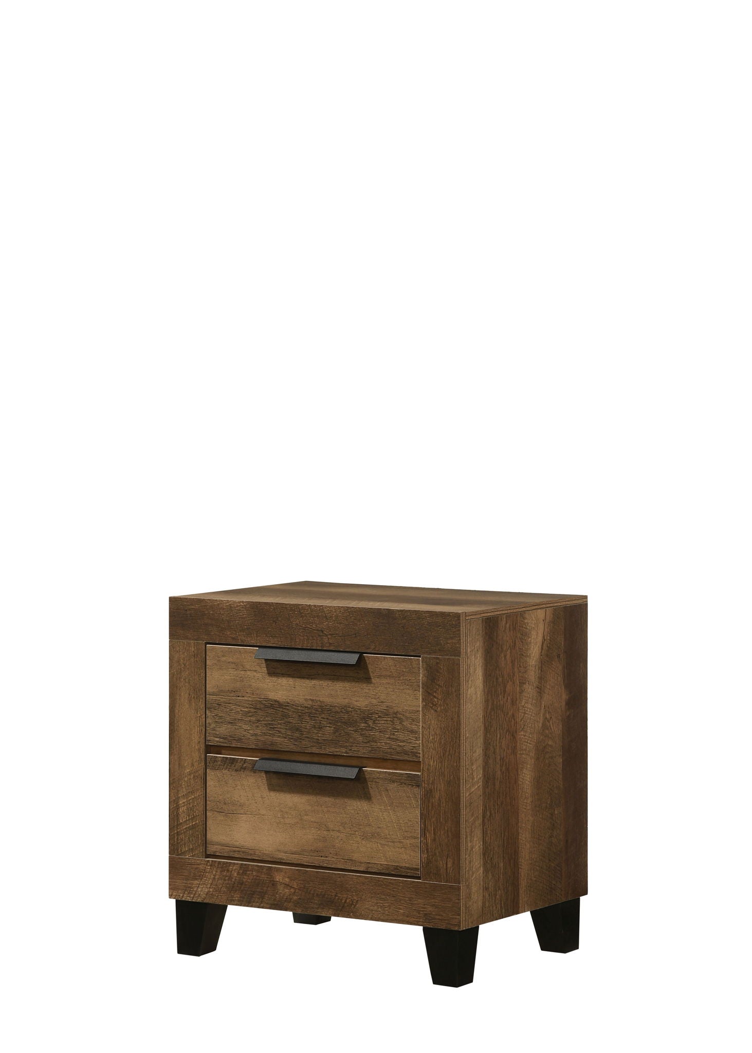 Morales - Rustic Nightstand - Oak - The Sleep Loft - Online Mattress Showroom NYC