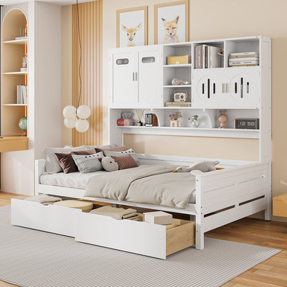 Daybed With All-In-One Cabinet And Shelf - The Sleep Loft - Online Mattress Showroom NYC