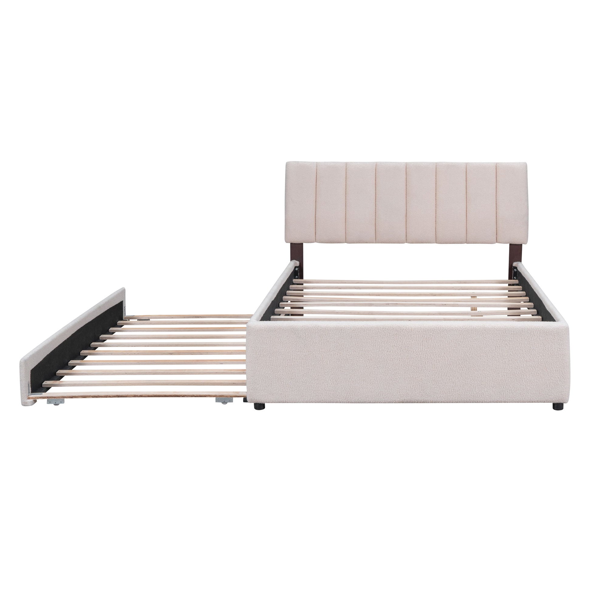 Upholstered Platform Bed With Trundle - The Sleep Loft - Online Mattress Showroom NYC