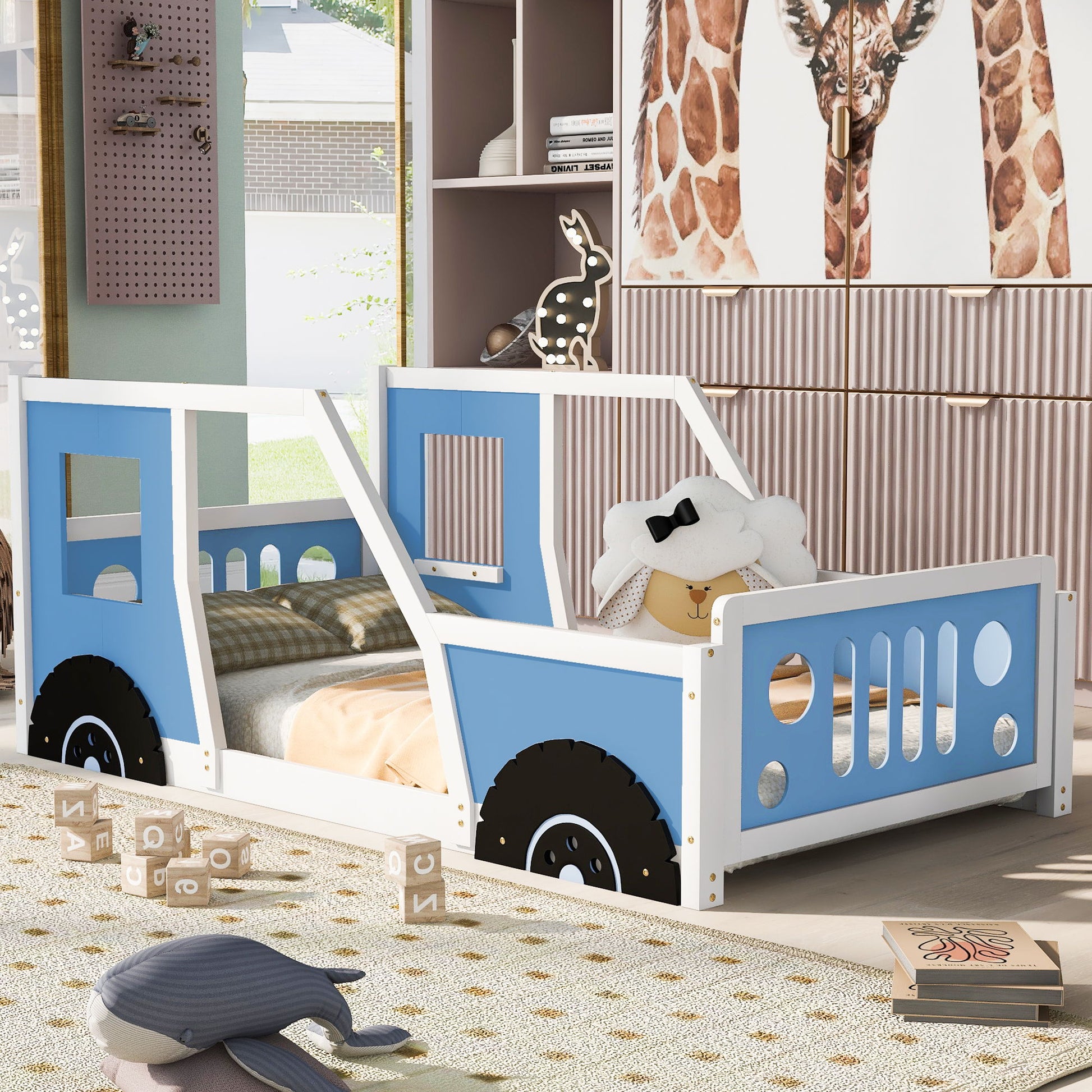 Classic Car Shaped Platform Bed With Wheels - The Sleep Loft - Online Mattress Showroom NYC
