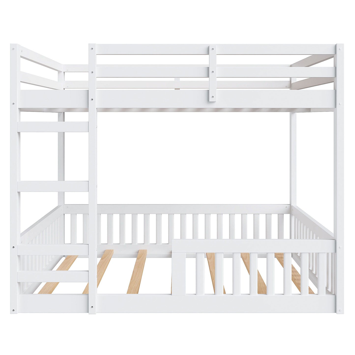 Stylish Bunk Bed With Ladder And Guardrails - The Sleep Loft - Online Mattress Showroom NYC