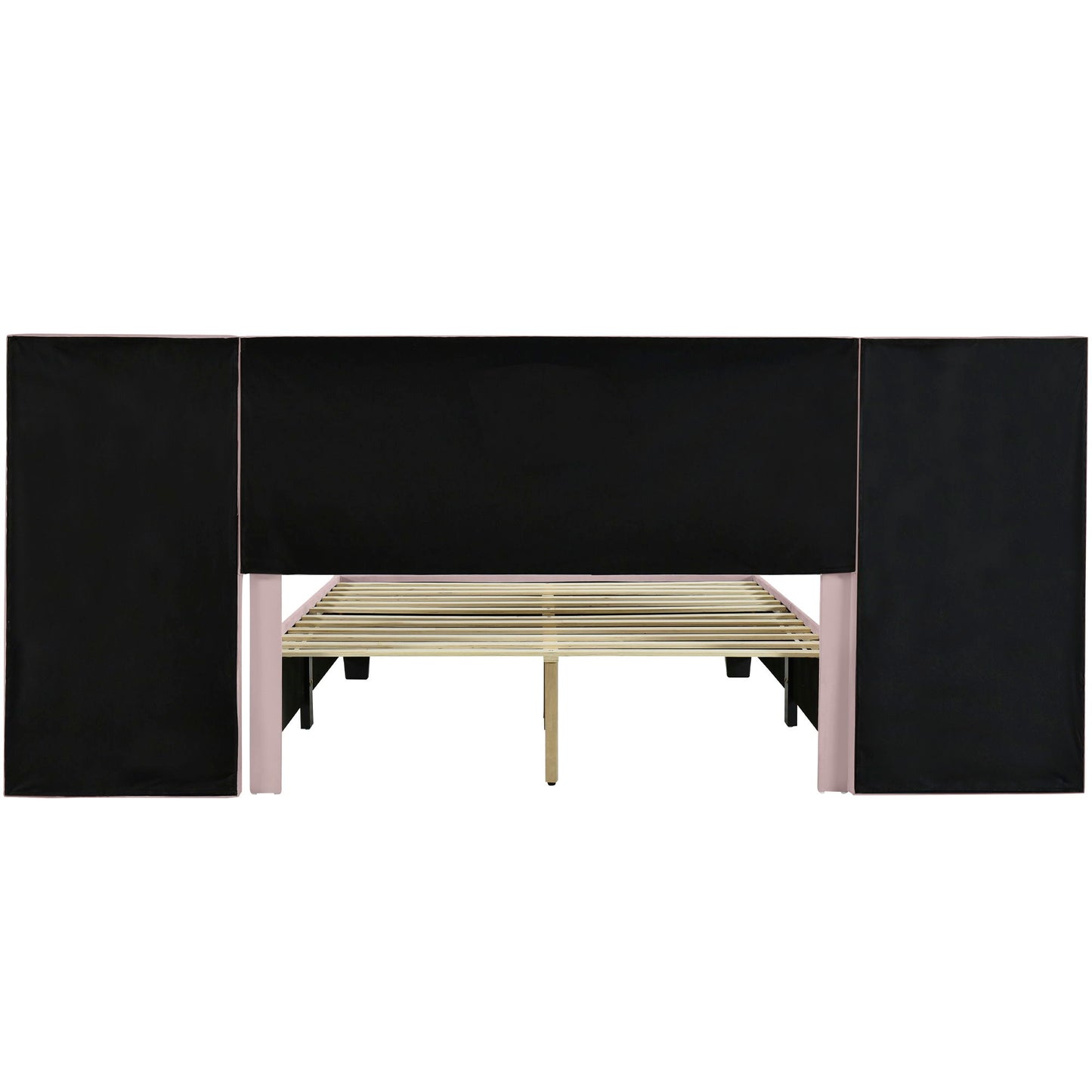 Upholstered Platform Bed With Big Headboard - The Sleep Loft - Online Mattress Showroom NYC