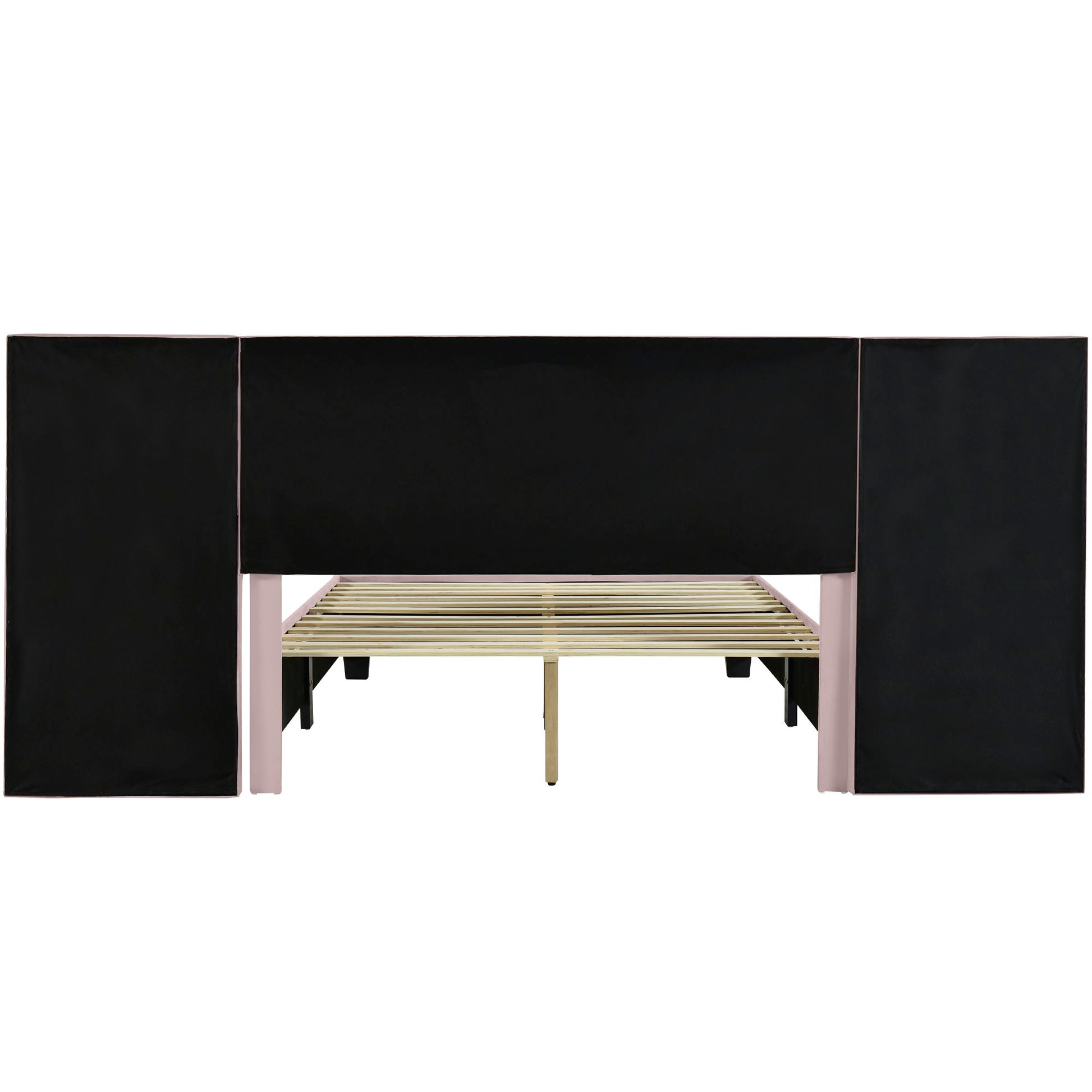 Upholstered Platform Bed With Big Headboard - The Sleep Loft - Online Mattress Showroom NYC