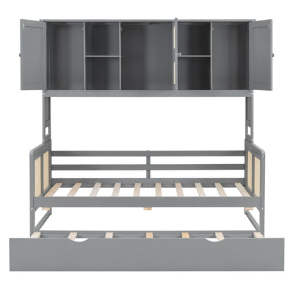 Daybed And All In One Cabinet And Shelf - The Sleep Loft - Online Mattress Showroom NYC