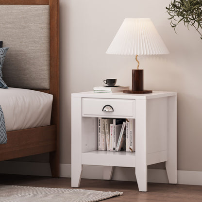 Cleary - Contemporary Nightstand With Drawer - The Sleep Loft - Online Mattress Showroom NYC
