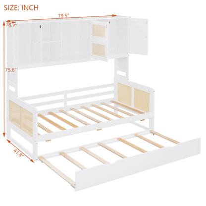 Daybed And All In One Cabinet And Shelf - The Sleep Loft - Online Mattress Showroom NYC