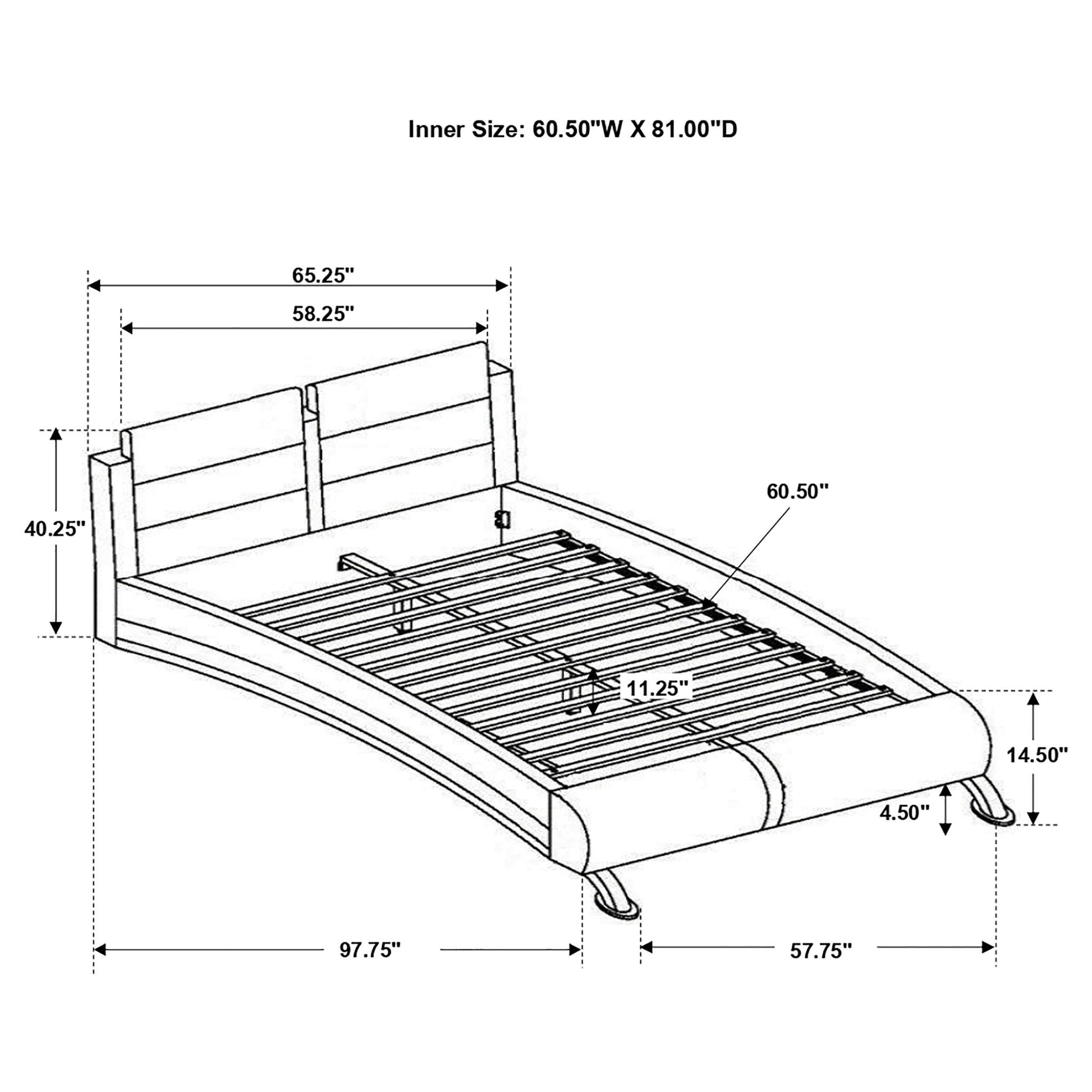 Caledonia - Sleigh Bed With Curved Headboard - The Sleep Loft - Online Mattress Showroom NYC