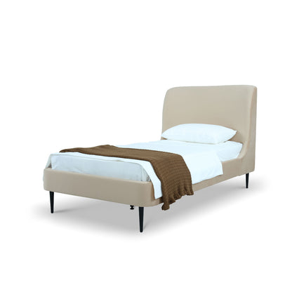 Heather - Upholstered Bed With Curved Headboard - The Sleep Loft - Online Mattress Showroom NYC