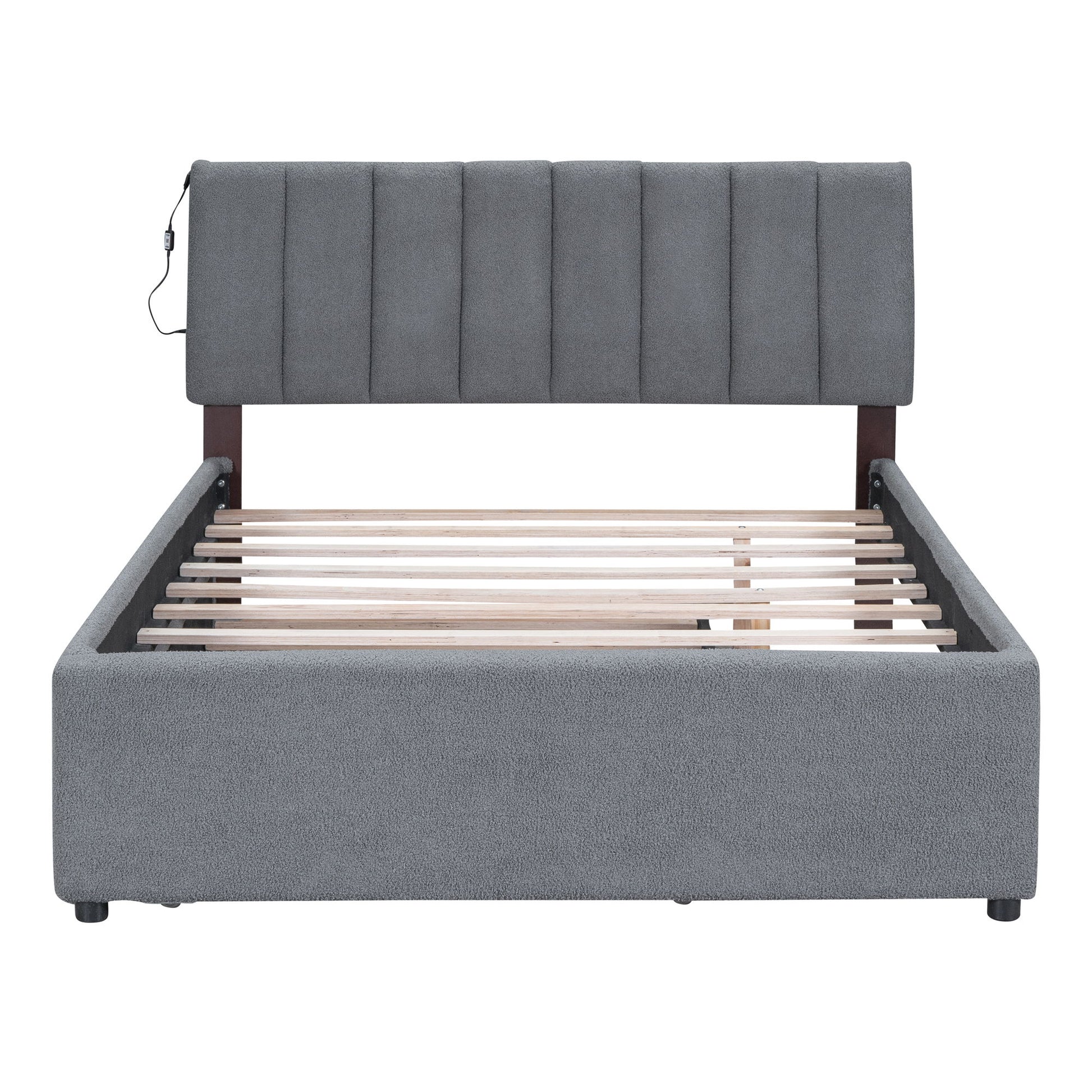 Upholstered Platform Bed With Trundle - The Sleep Loft - Online Mattress Showroom NYC