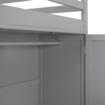 Loft Bed With Drawers, Desk, And Wardrobe - The Sleep Loft - Online Mattress Showroom NYC