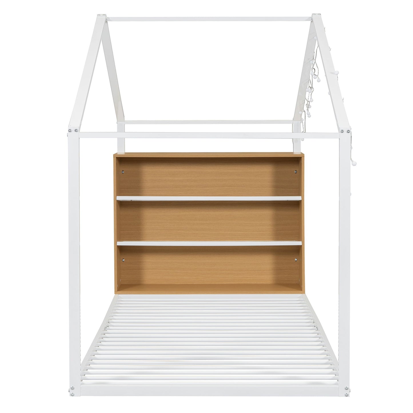Bed House Frame With Shelves And Lights - The Sleep Loft - Online Mattress Showroom NYC