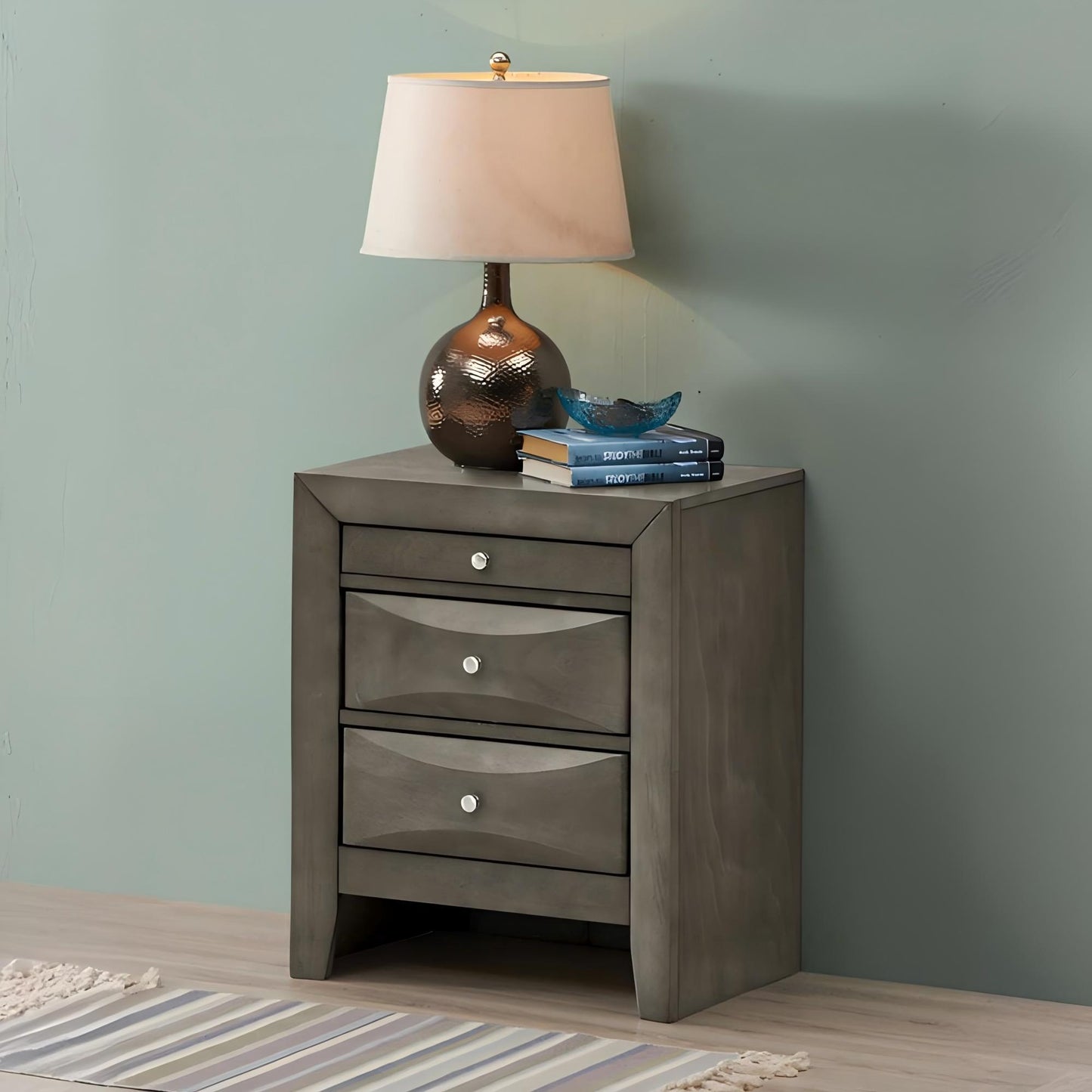 Modern Design Nightstand - The Sleep Loft - Online Mattress Showroom NYC