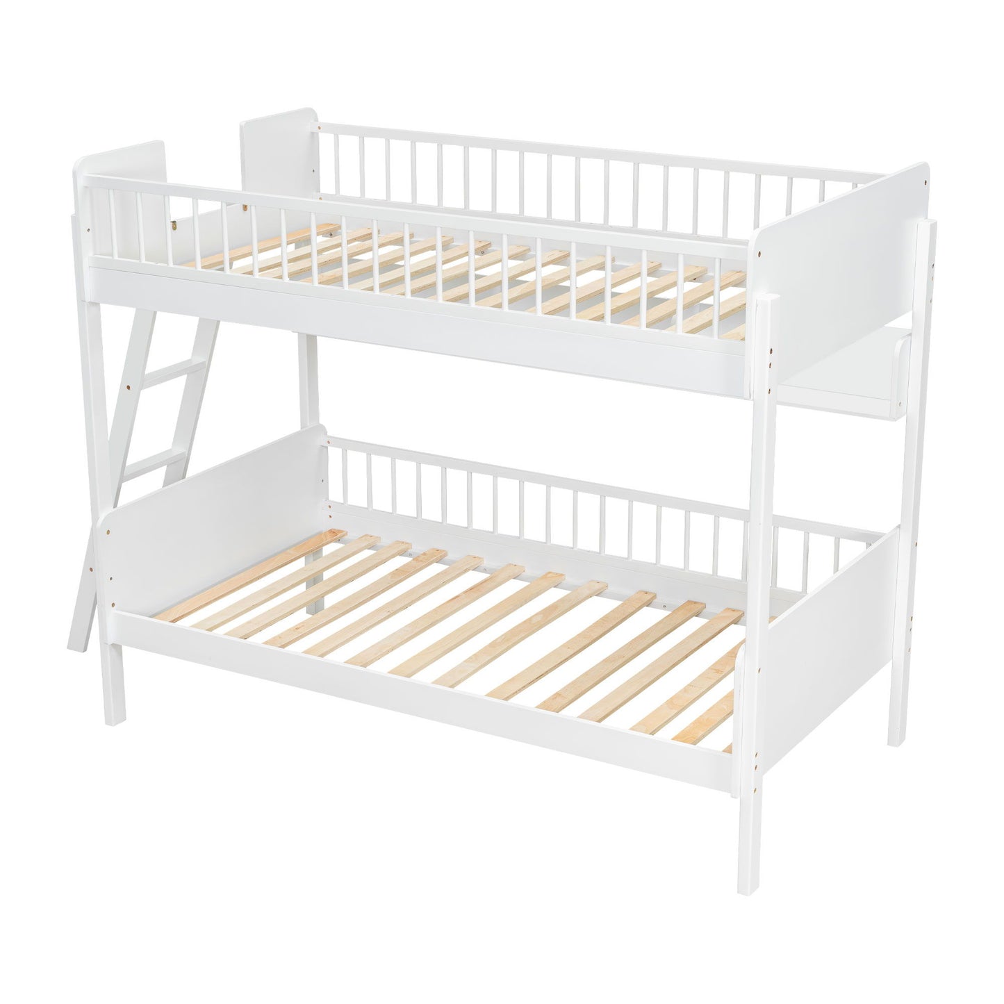 Bunk Bed With 3 Storage Shelves, Adjustable Ladder Left Or Right - The Sleep Loft - Online Mattress Showroom NYC