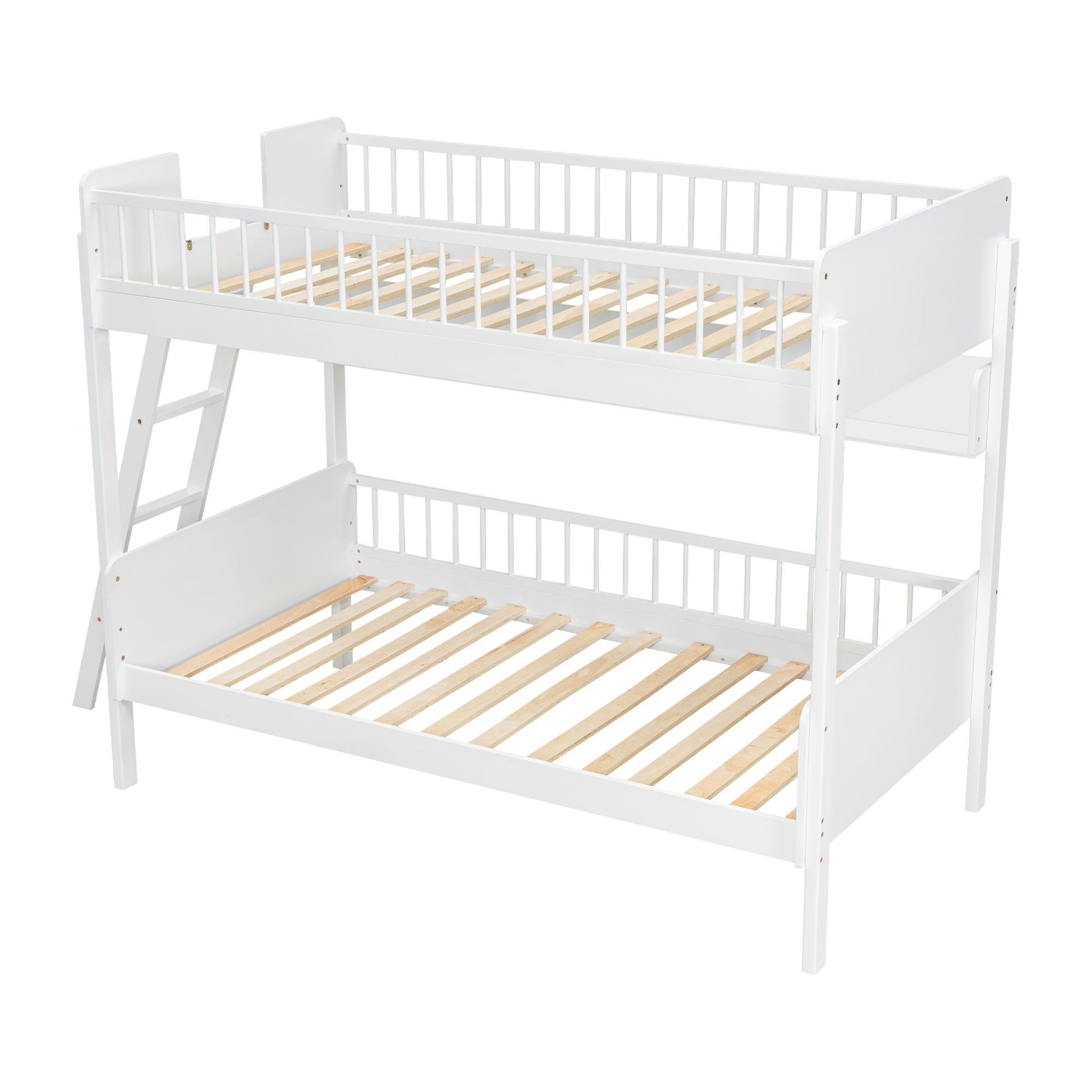 Bunk Bed With 3 Storage Shelves, Adjustable Ladder Left Or Right - The Sleep Loft - Online Mattress Showroom NYC