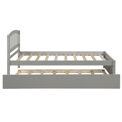 Platform Bed Wood Bed Frame With Trundle - The Sleep Loft - Online Mattress Showroom NYC