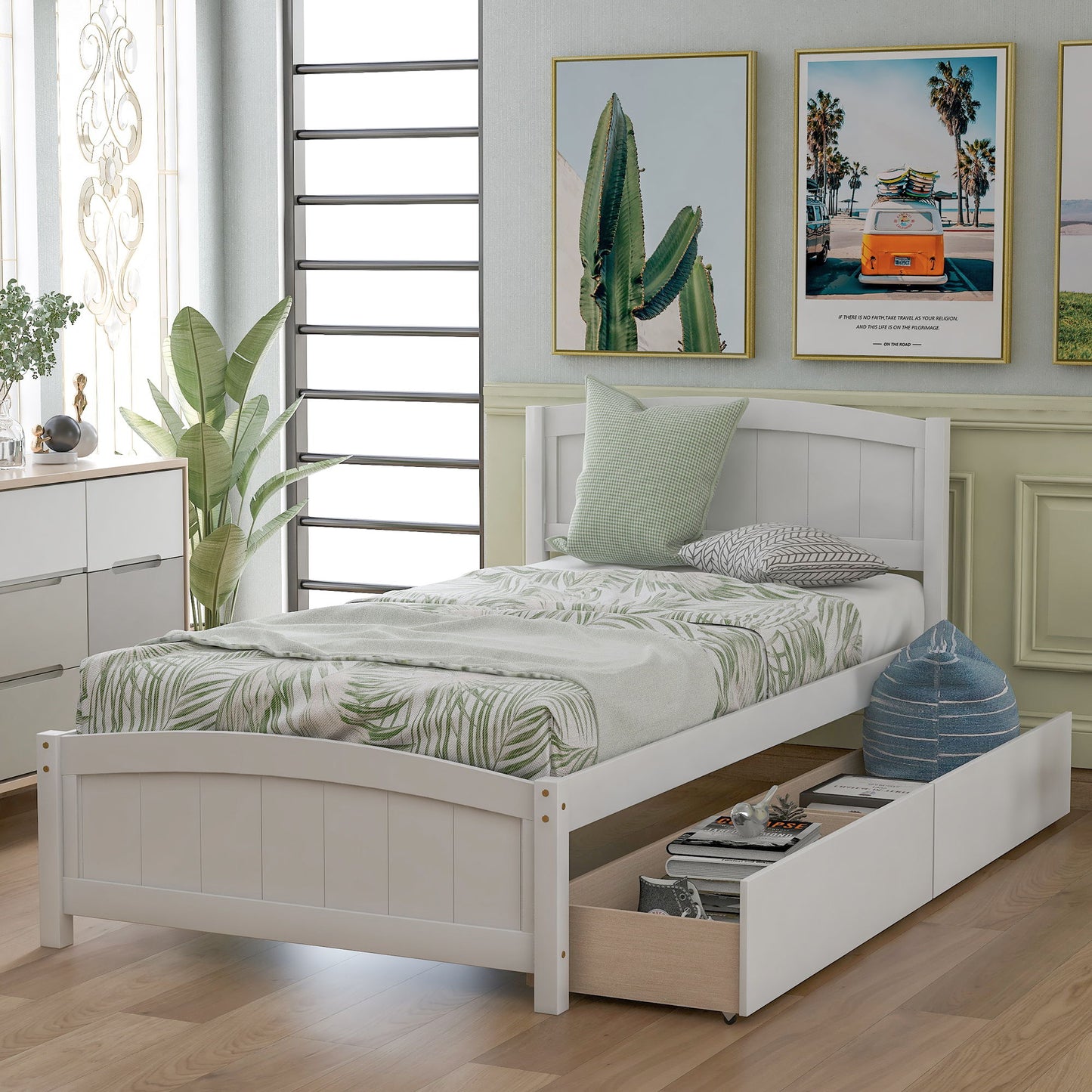 Platform Bed & Headboard, Footboard And Wood Slat Support - The Sleep Loft - Online Mattress Showroom NYC