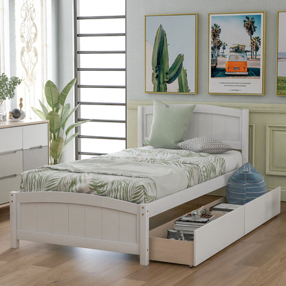 Platform Bed & Headboard, Footboard And Wood Slat Support - The Sleep Loft - Online Mattress Showroom NYC