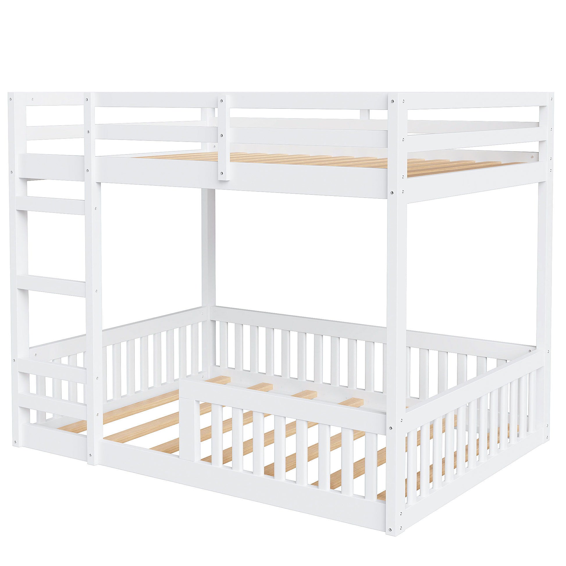 Stylish Bunk Bed With Ladder And Guardrails - The Sleep Loft - Online Mattress Showroom NYC