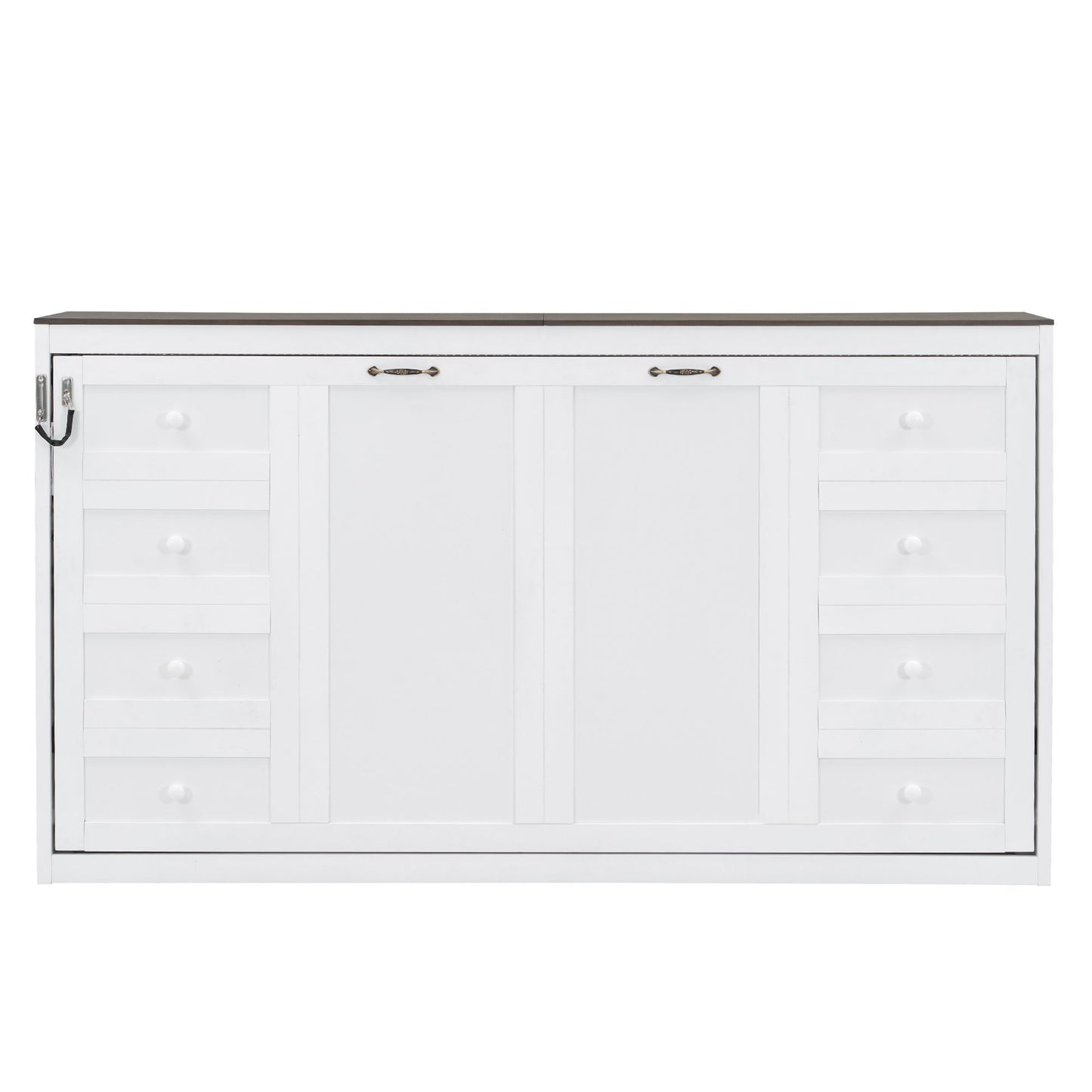 Murphy Bed With LED Light, Foldable Wall Bed Cabinet - The Sleep Loft - Online Mattress Showroom NYC