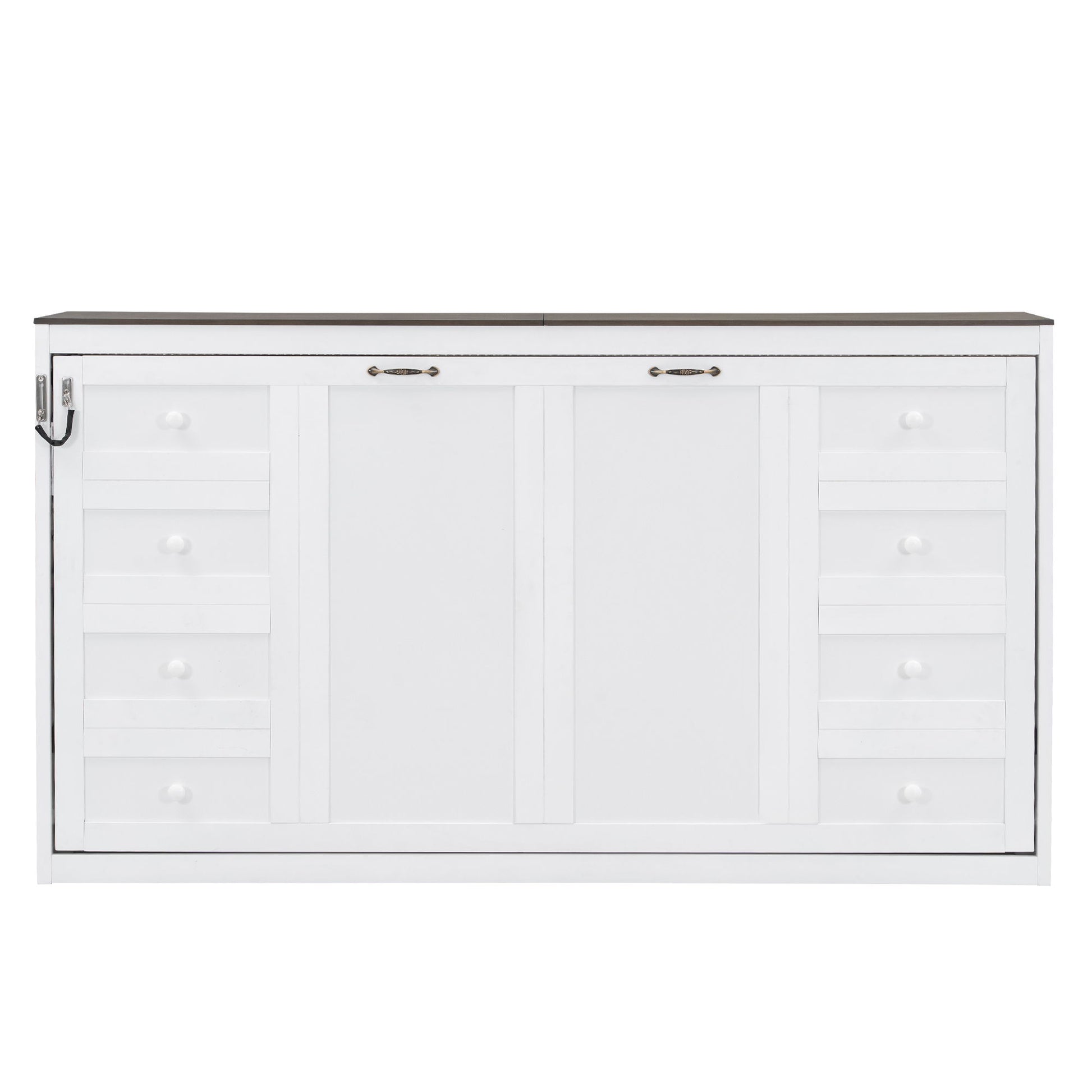 Murphy Bed With LED Light, Foldable Wall Bed Cabinet - The Sleep Loft - Online Mattress Showroom NYC