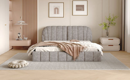 Elegant Design Upholstered Platform Bed - The Sleep Loft - Online Mattress Showroom NYC