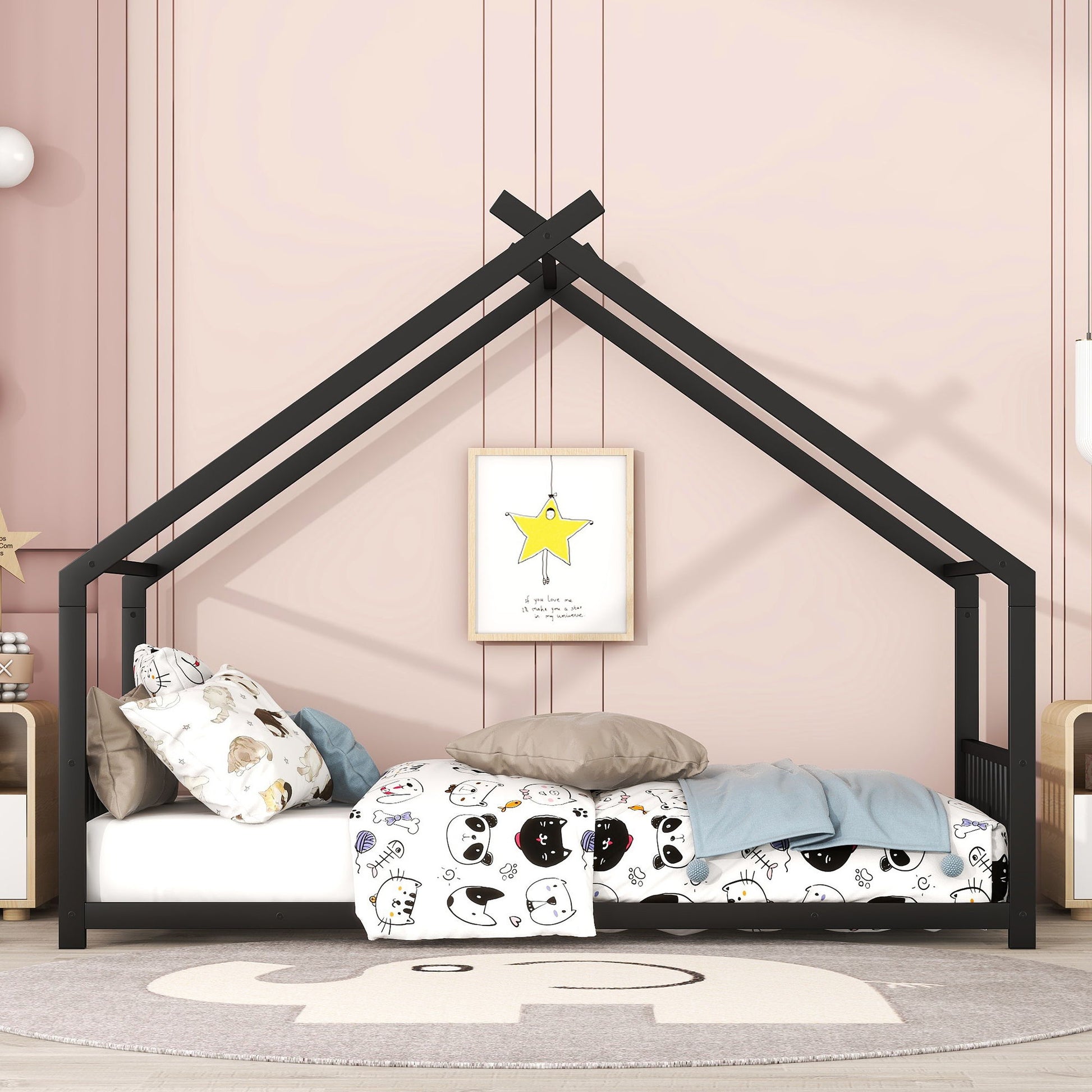 Metal House Bed - The Sleep Loft - Online Mattress Showroom NYC