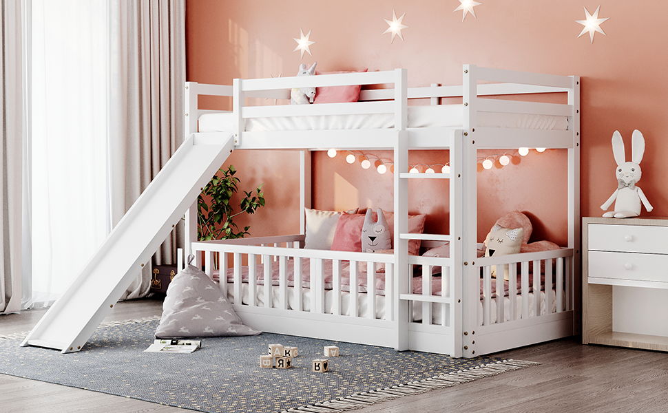 Functional Bunk Bed & Convertible Ladder And Slide - The Sleep Loft - Online Mattress Showroom NYC
