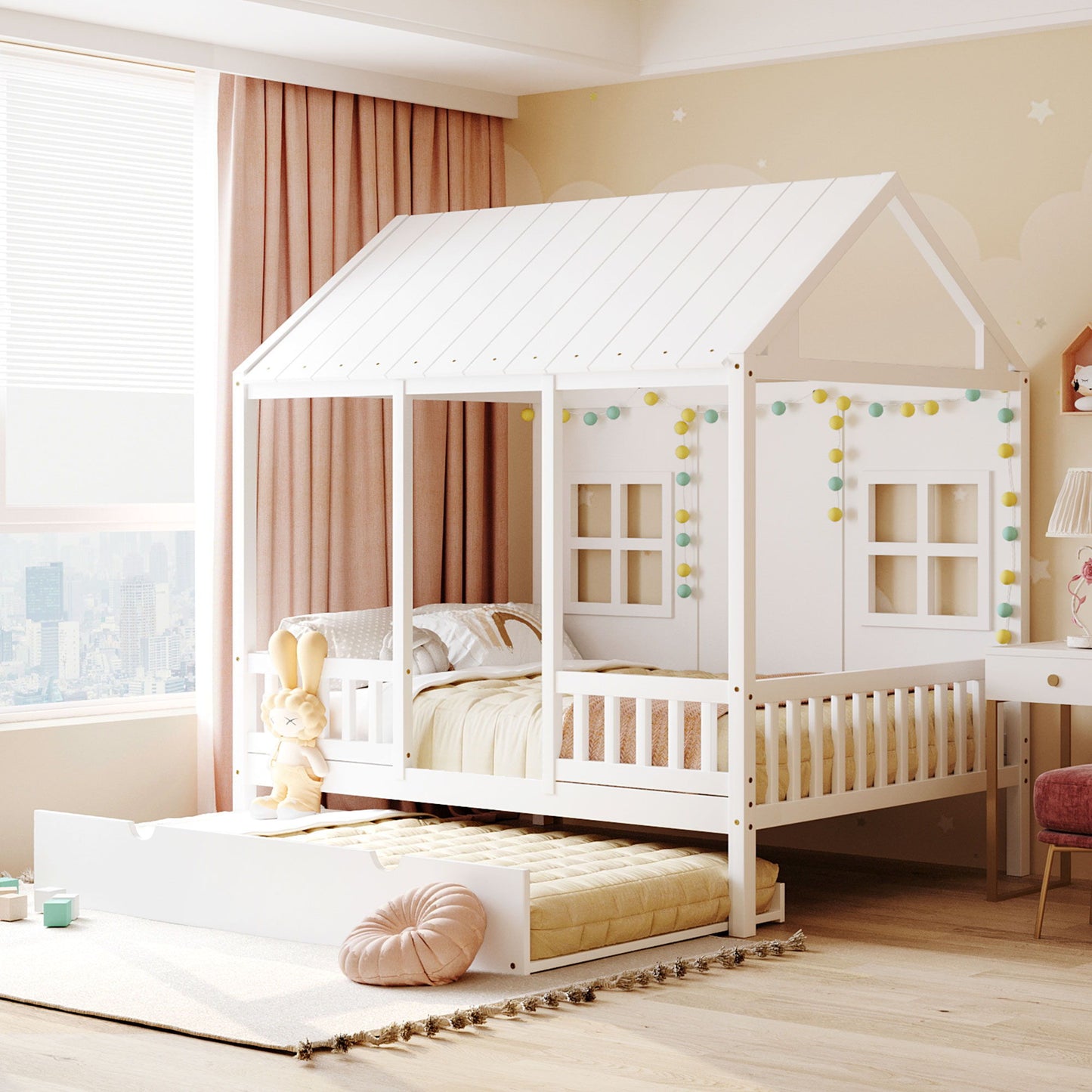 House Bed With Twin Size Trundle, Daybed - The Sleep Loft - Online Mattress Showroom NYC