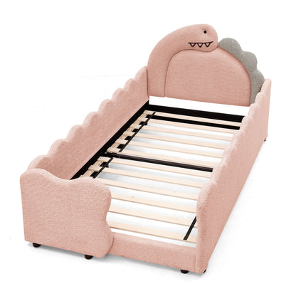Cute Dinosaur Shaped Bed With Safety Guardrail, Toddler Frame - The Sleep Loft - Online Mattress Showroom NYC