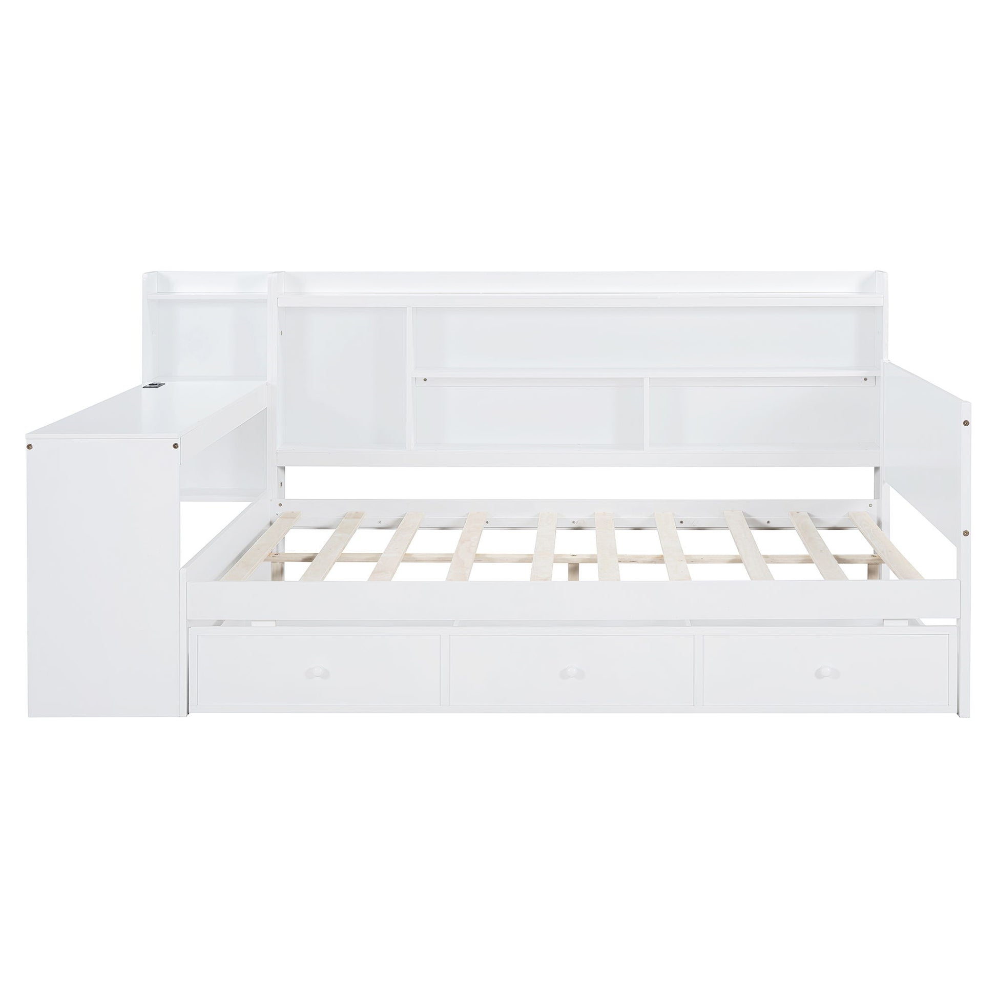 Daybed With 3 Drawers USB Ports And Desk - The Sleep Loft - Online Mattress Showroom NYC