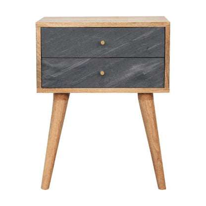 Slade - Bedside Table - Stone Gray - The Sleep Loft - Online Mattress Showroom NYC