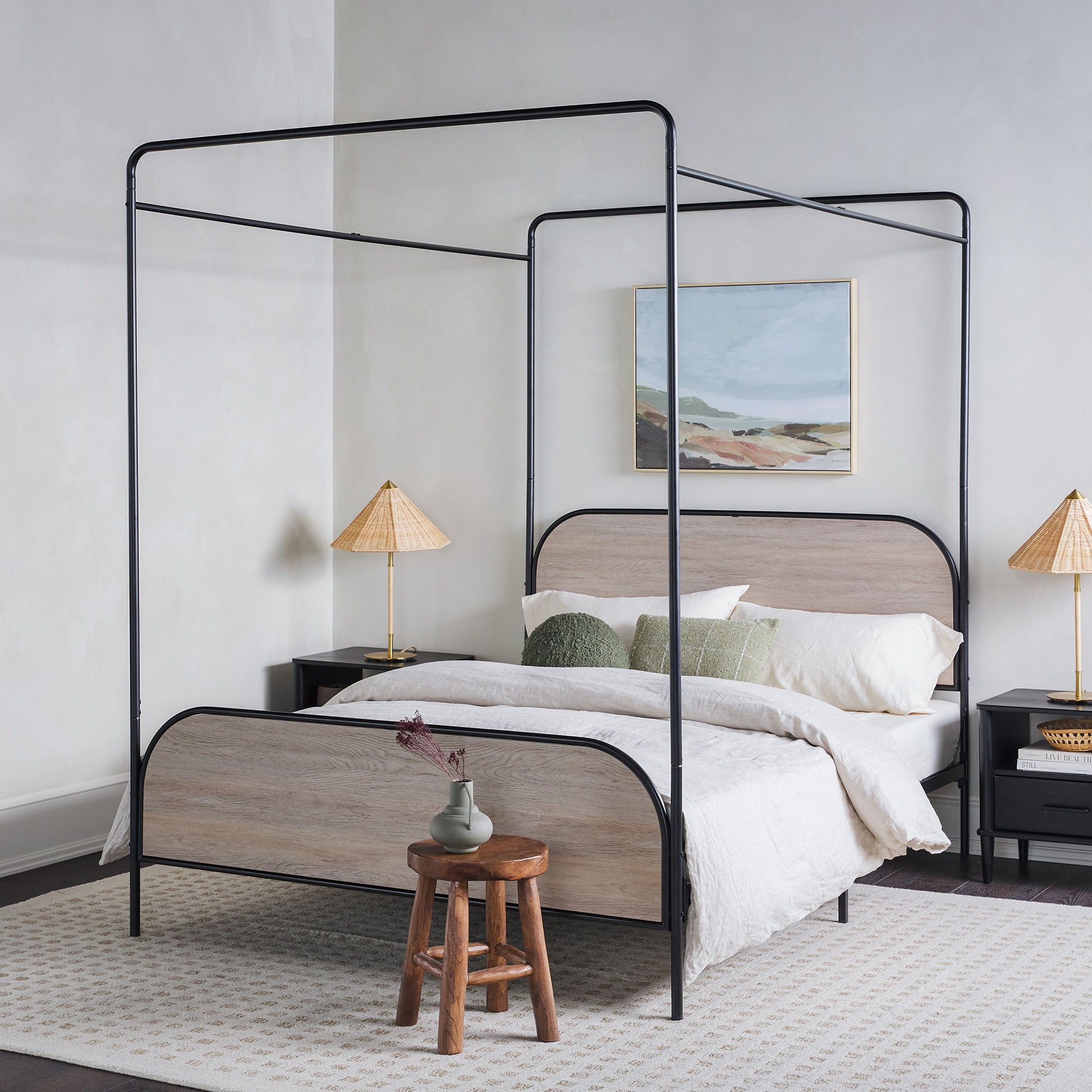 Modern Canopy Bed Frame - The Sleep Loft - Online Mattress Showroom NYC