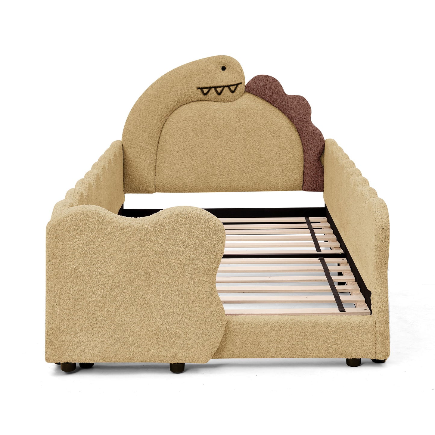 Cute Dinosaur Shaped Bed With Safety Guardrail, Toddler Frame - The Sleep Loft - Online Mattress Showroom NYC