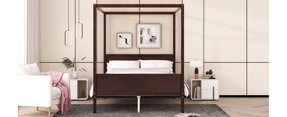 Canopy Platform Bed With Headboard And Footboard, Slat Support Leg - The Sleep Loft - Online Mattress Showroom NYC