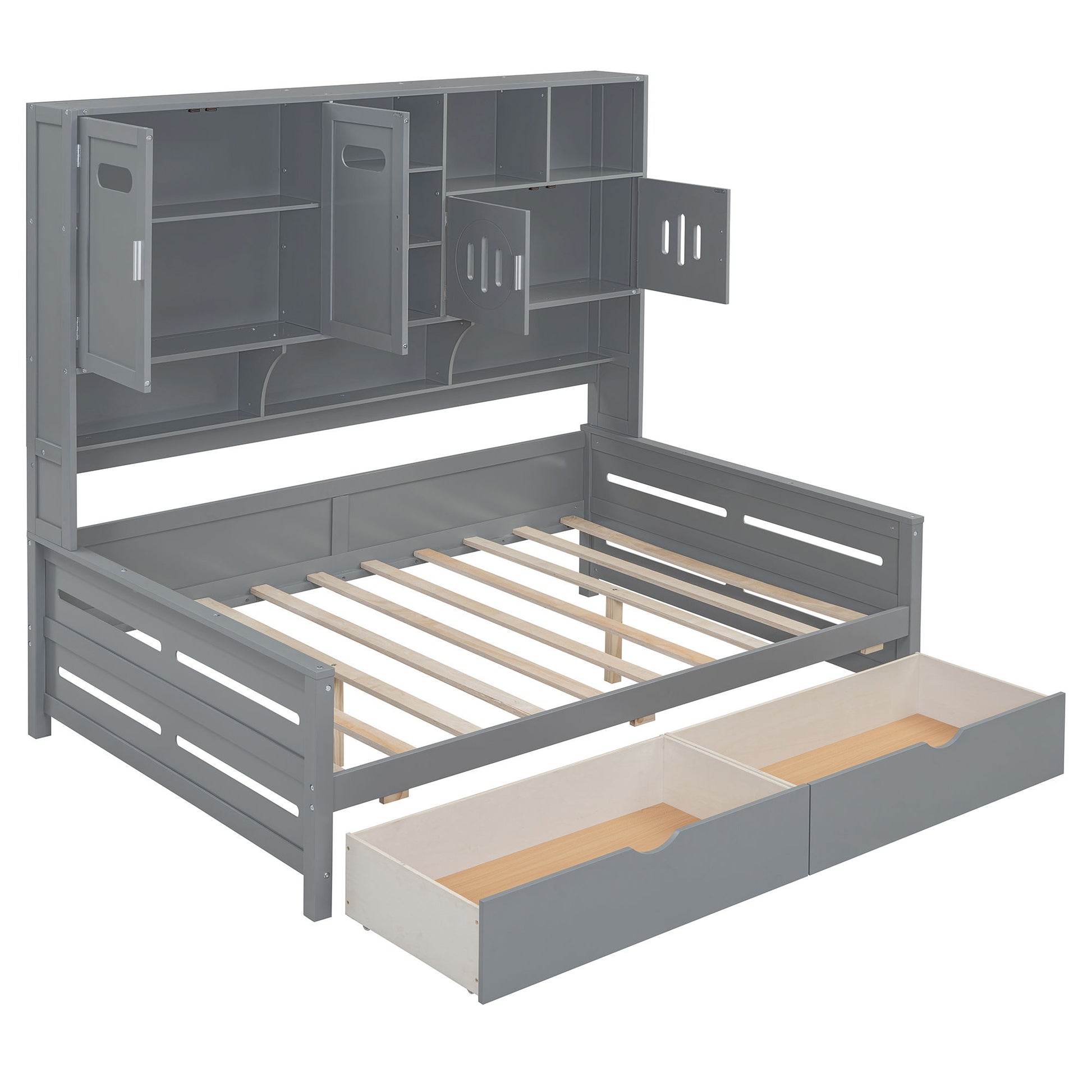Daybed With All-In-One Cabinet And Shelf - The Sleep Loft - Online Mattress Showroom NYC