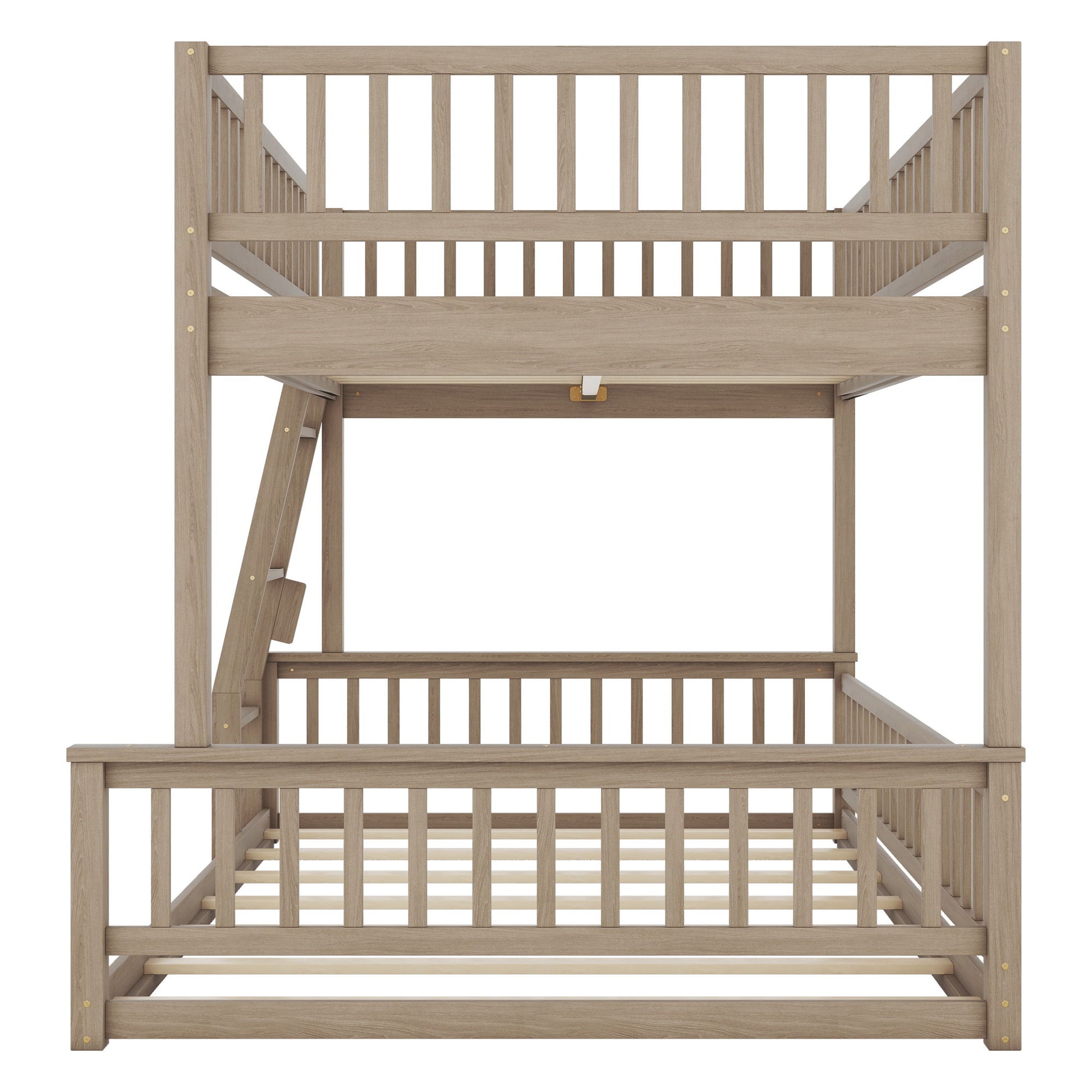 Bunk Bed With Ladder And Guardrails - The Sleep Loft - Online Mattress Showroom NYC