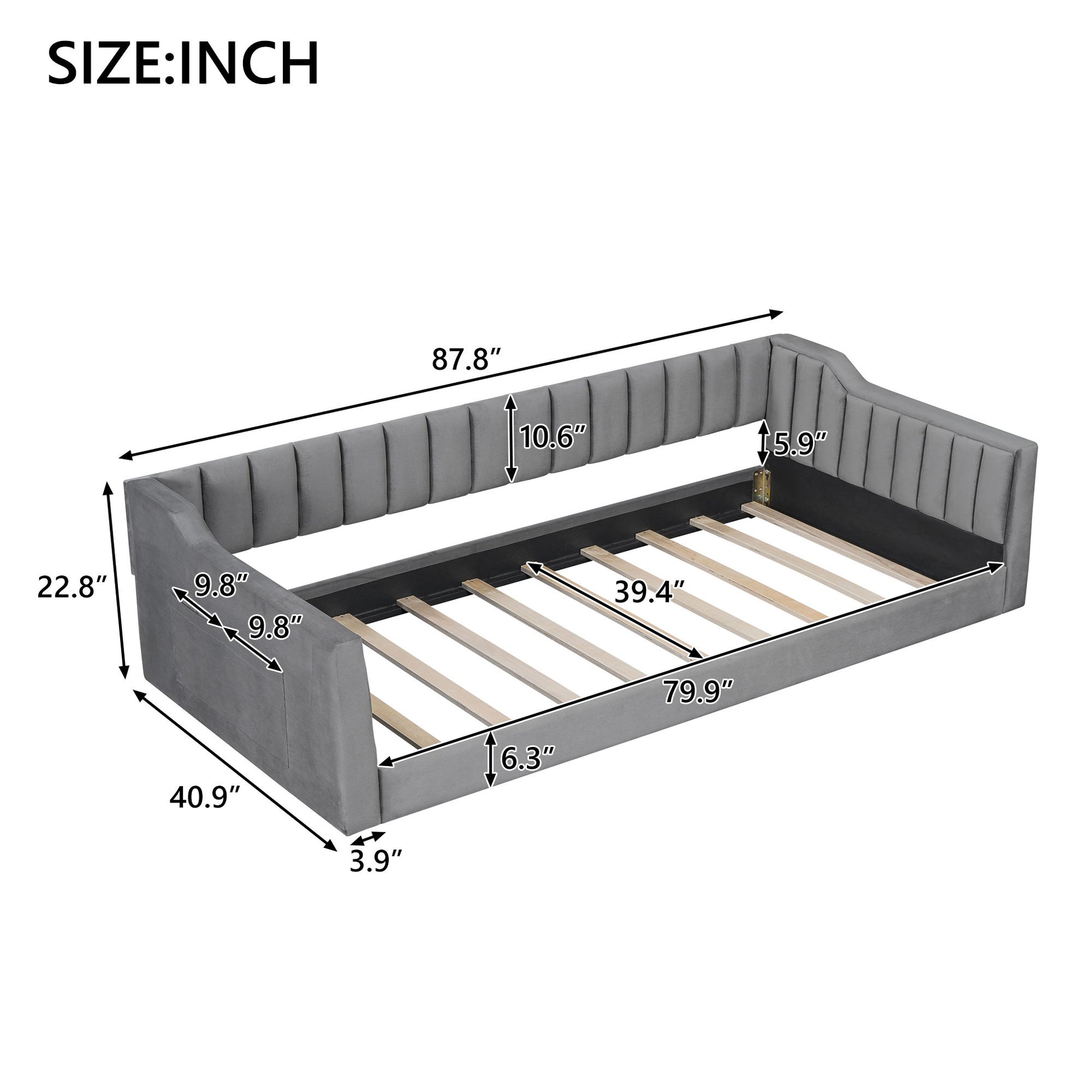 Daybed With Side Storage Pocket - The Sleep Loft - Online Mattress Showroom NYC