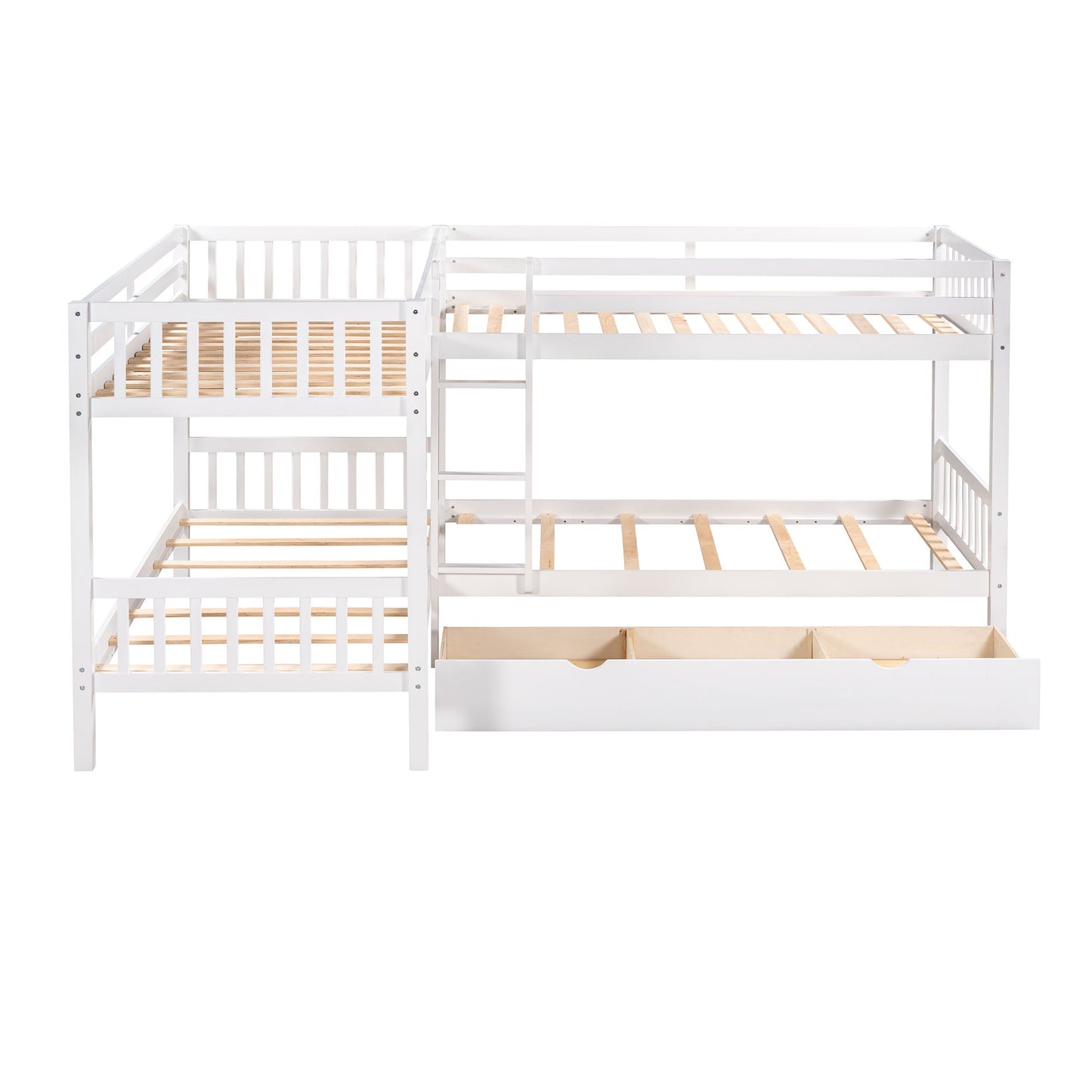 L Shaped Bunk Bed With Drawers - The Sleep Loft - Online Mattress Showroom NYC