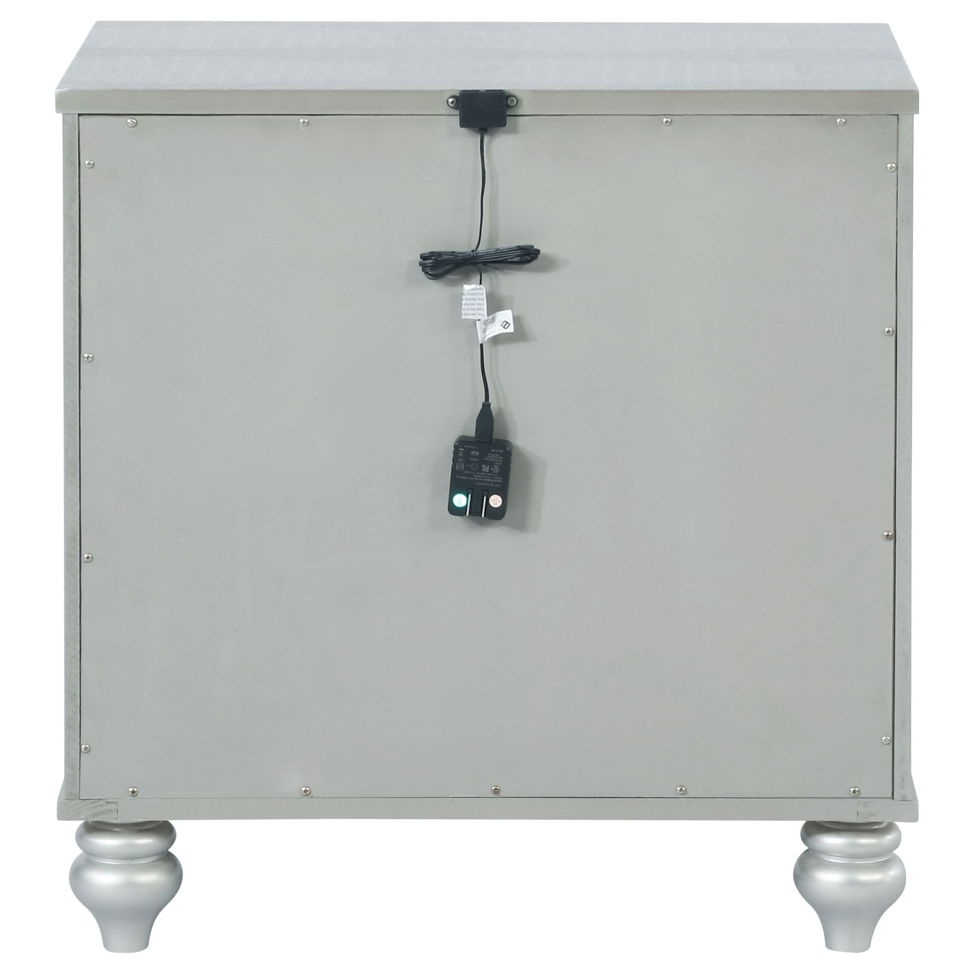 Menlo - 2 Drawer Nightstand - Gray - The Sleep Loft - Online Mattress Showroom NYC