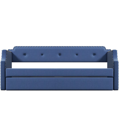 Upholstered Daybed With Trundle - The Sleep Loft - Online Mattress Showroom NYC
