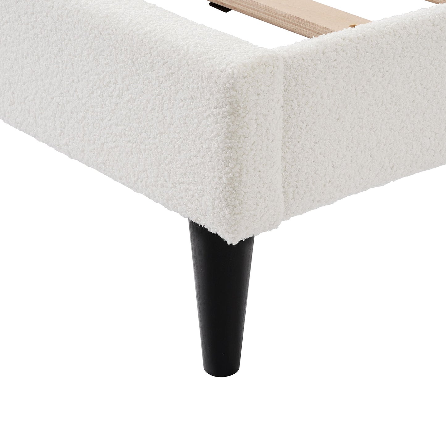 Lambswool Petal Headboard Bed Frame - The Sleep Loft - Online Mattress Showroom NYC