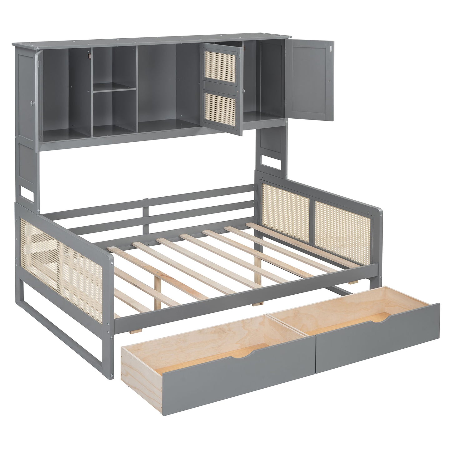Daybed And All In One Cabinet And Shelf - The Sleep Loft - Online Mattress Showroom NYC