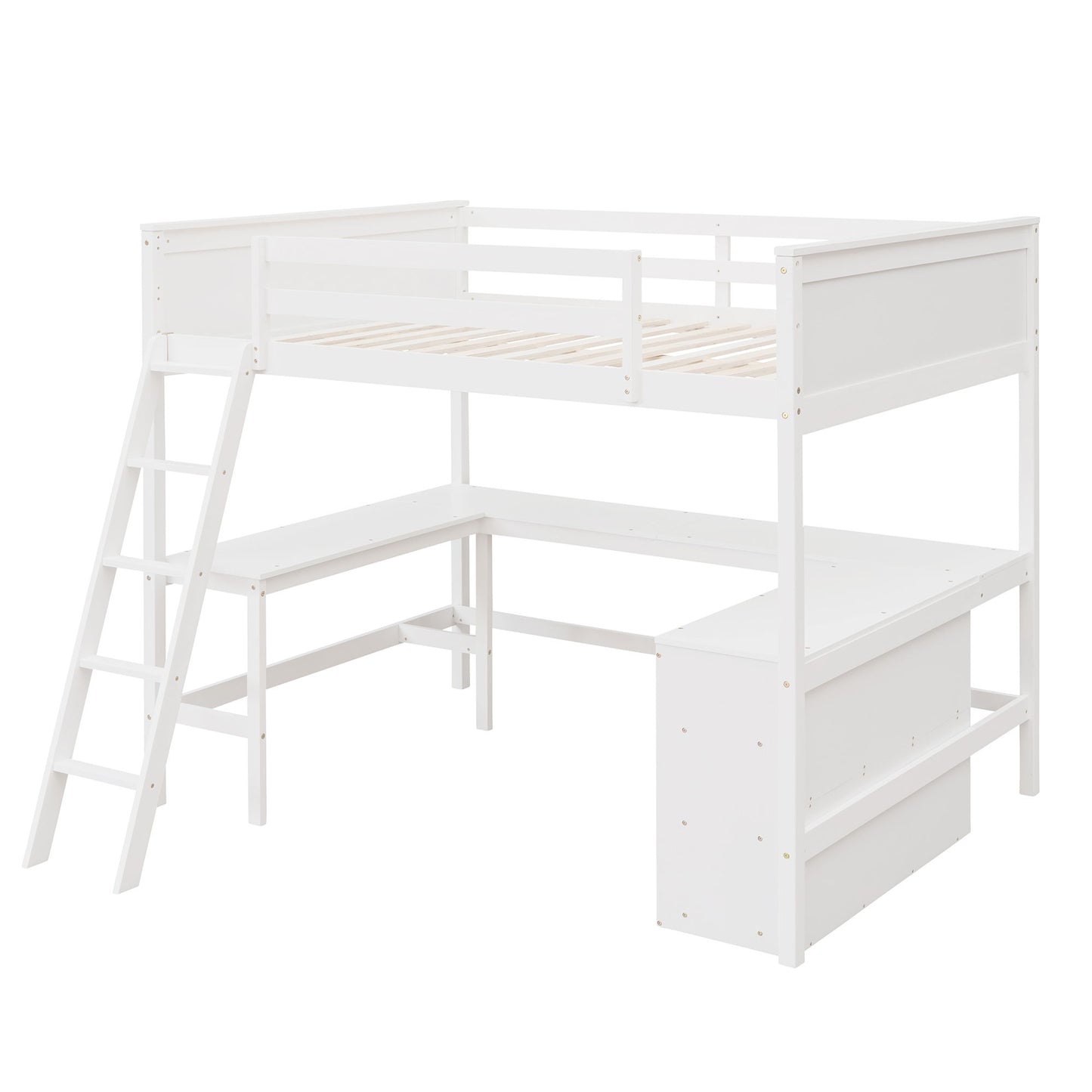 Loft Bed With Shelves With Desk - The Sleep Loft - Online Mattress Showroom NYC