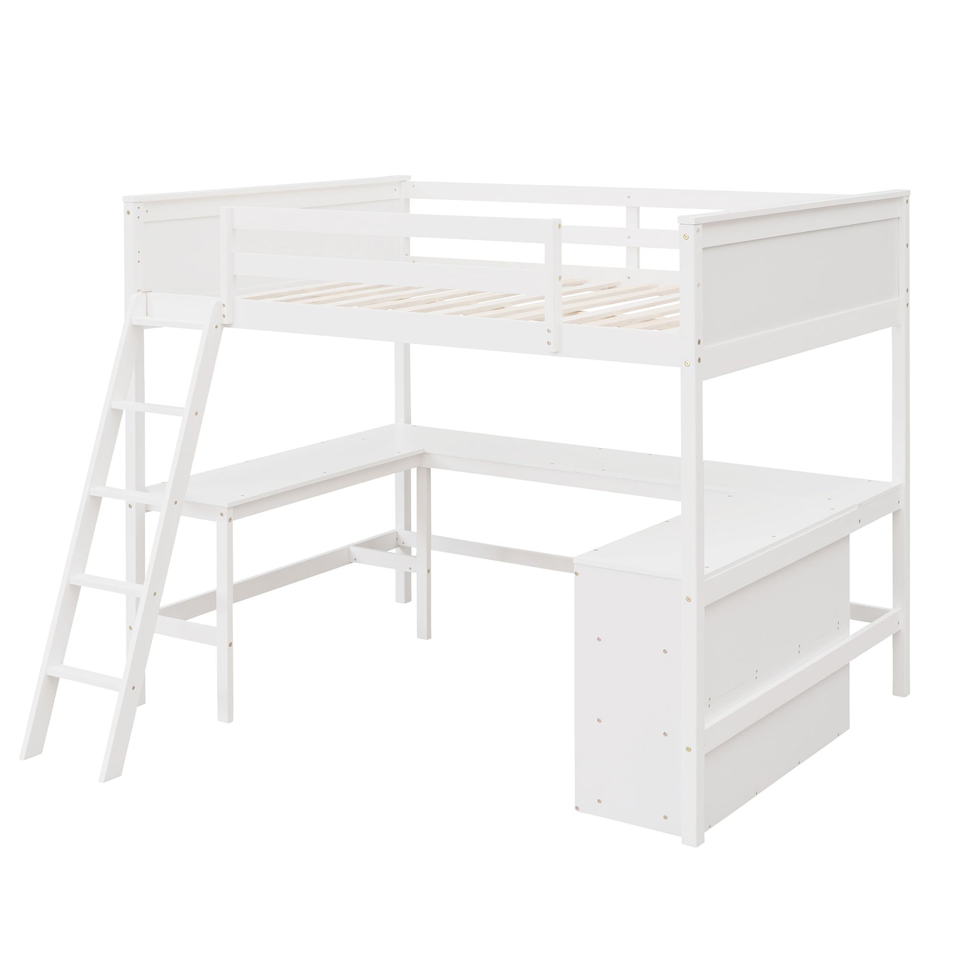 Loft Bed With Shelves With Desk - The Sleep Loft - Online Mattress Showroom NYC