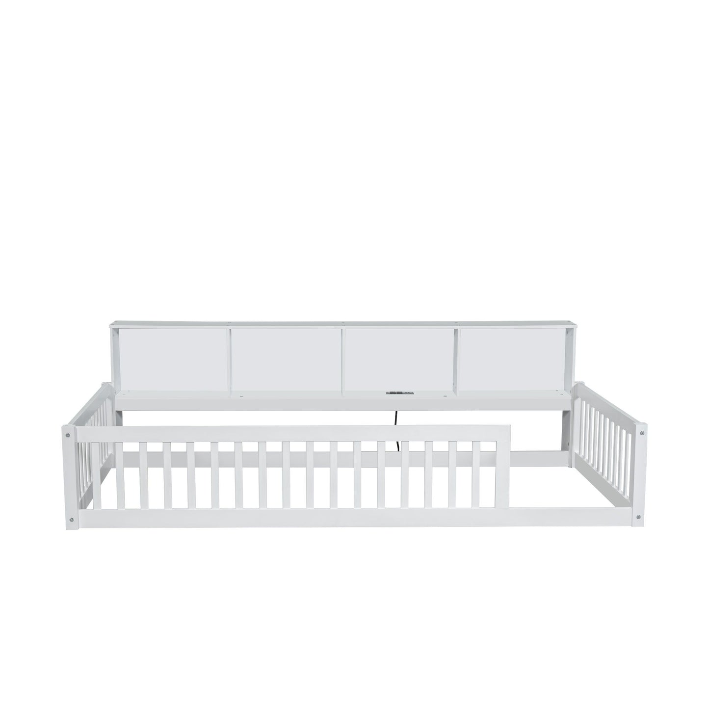 Floor Bed With Storage Cabinets And USB Ports - The Sleep Loft - Online Mattress Showroom NYC