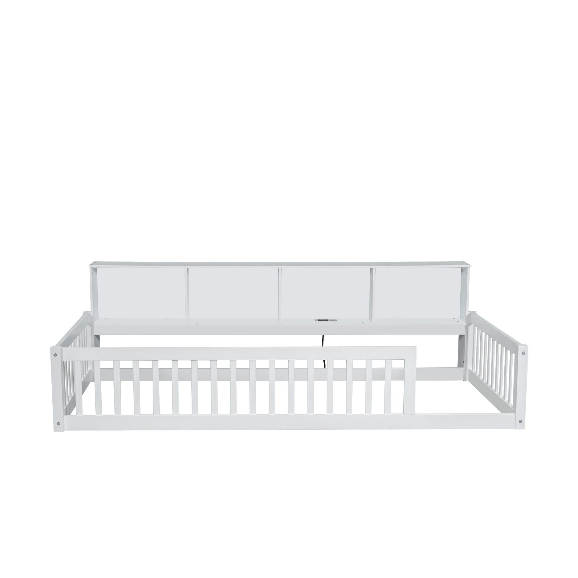 Floor Bed With Storage Cabinets And USB Ports - The Sleep Loft - Online Mattress Showroom NYC