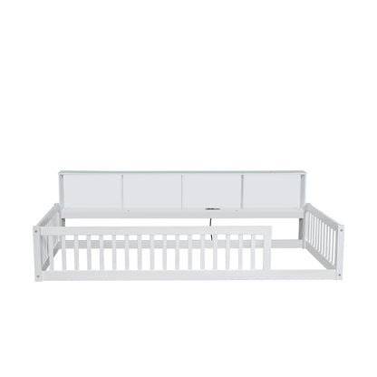 Floor Bed With Storage Cabinets And USB Ports - The Sleep Loft - Online Mattress Showroom NYC